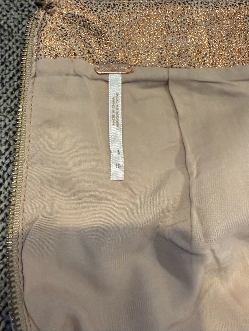 Free People shimmery mini